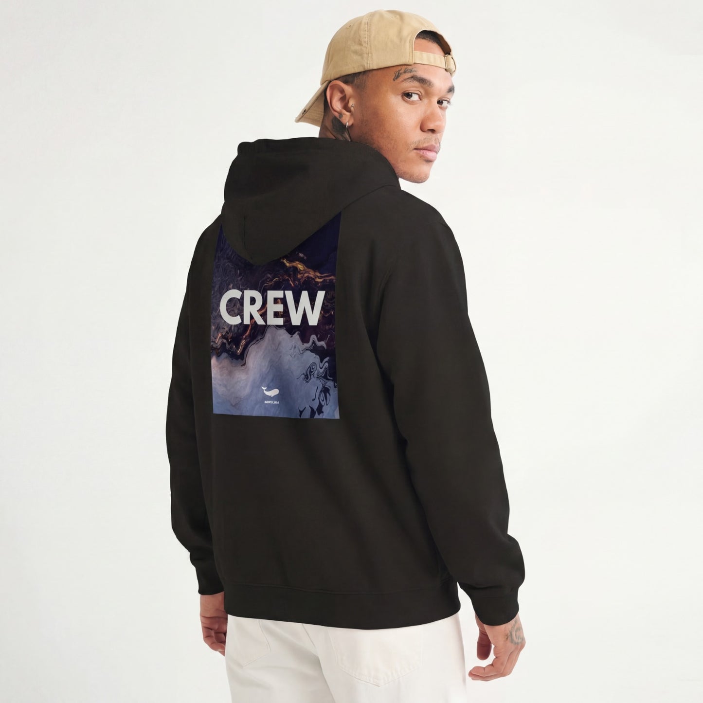 "CREW" Heavyweight Pullover Hoodie